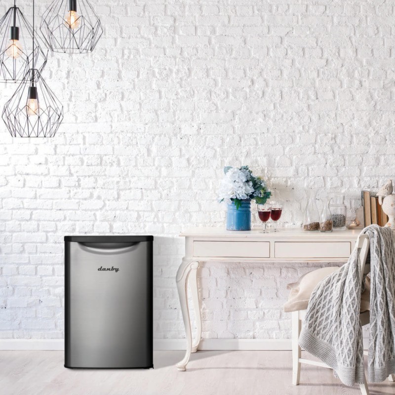 Danby 2.6 cu. ft. Contemporary Classic Compact Fridge in Stainless Steel