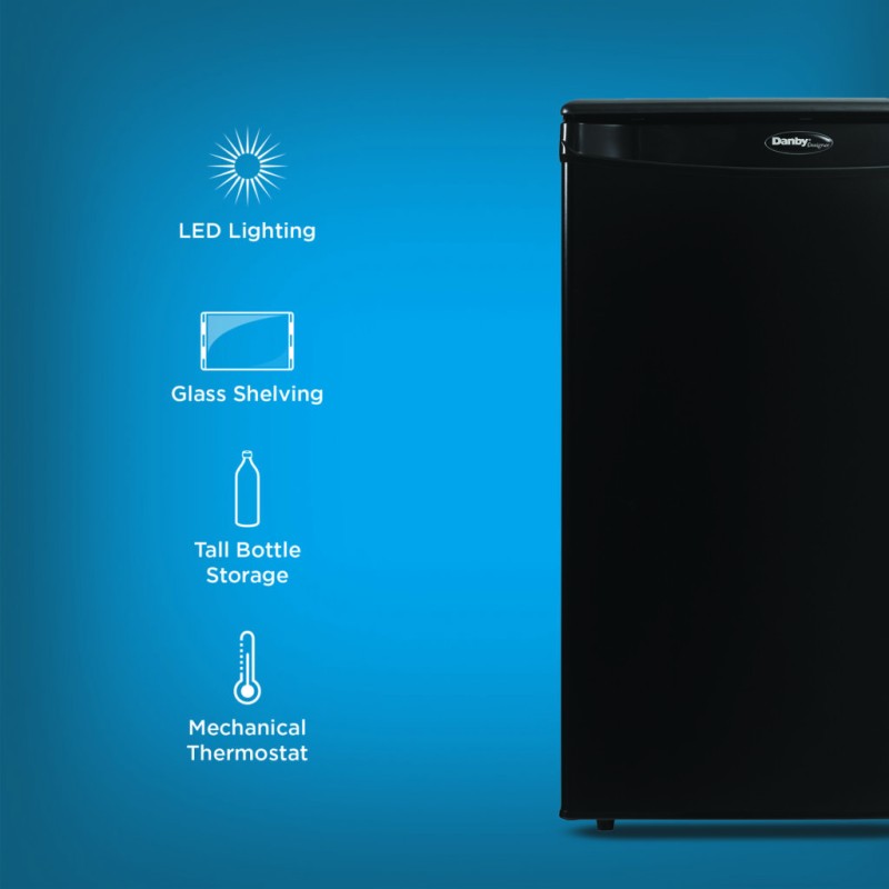 Danby 2.6 cu. ft. Compact Fridge in Black