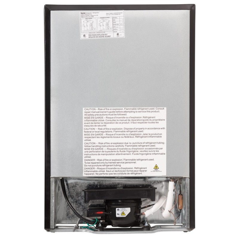 Danby 4.5 cu. ft. Compact Fridge with True Freezer in Stainless Steel