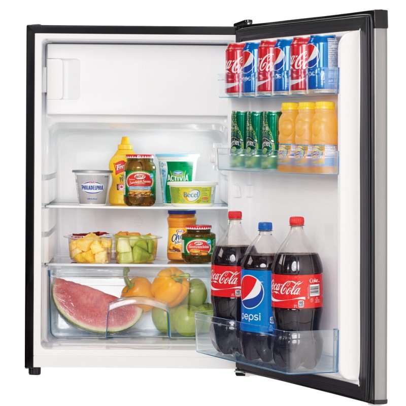 Danby 4.5 cu. ft. Compact Fridge with True Freezer in Stainless Steel