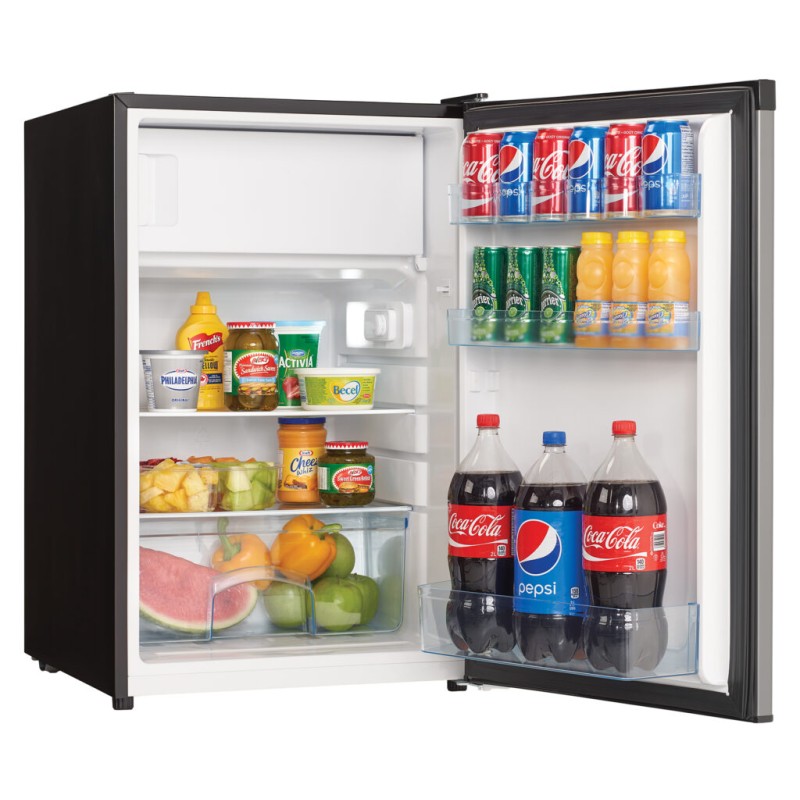 Danby 4.5 cu. ft. Compact Fridge with True Freezer in Stainless Steel