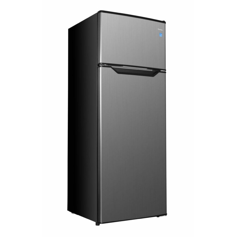 Danby 7.4 cu. ft. Apartment Size Fridge Top Mount in Stainless Steel