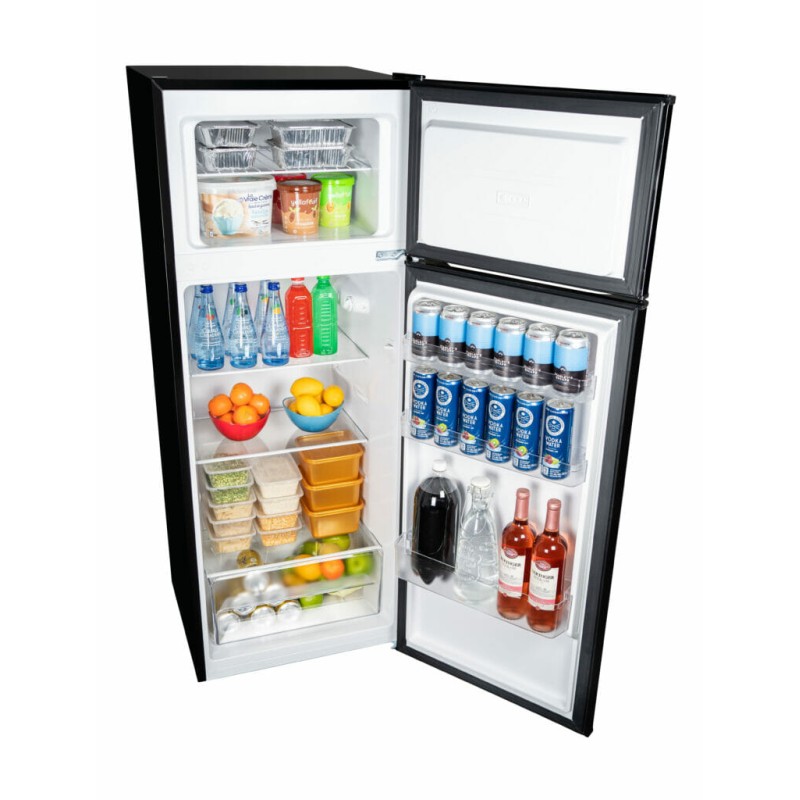 Danby 7.4 cu ft. Apartment Size Fridge Top Mount in Black