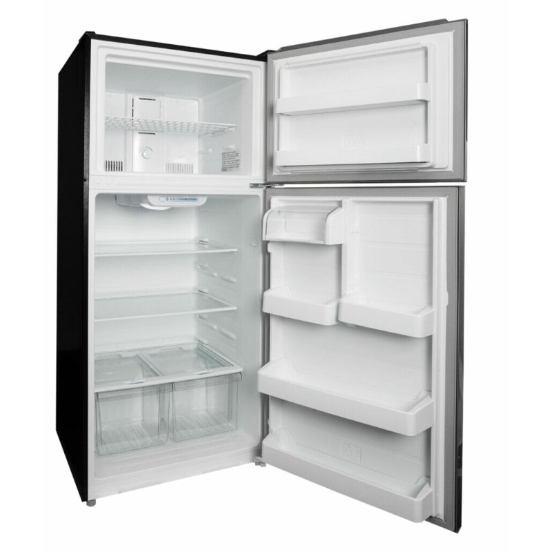 Danby 18.1 cu. ft. Apartment Size Fridge Top Mount in Stainless Steel