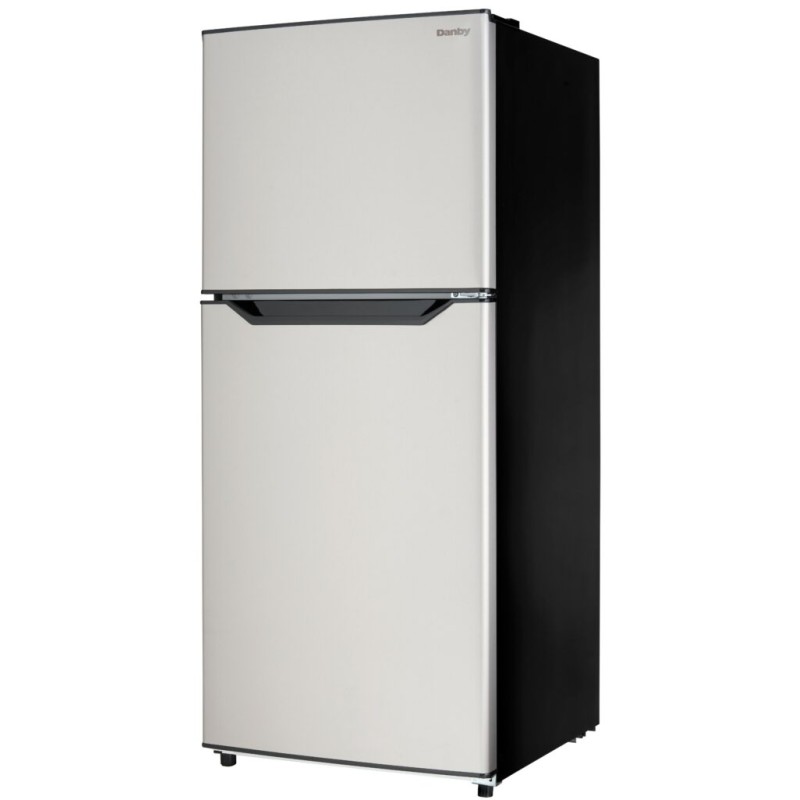 Danby 10.0 cu. ft. Apartment Size Fridge Top Mount in Stainless Steel