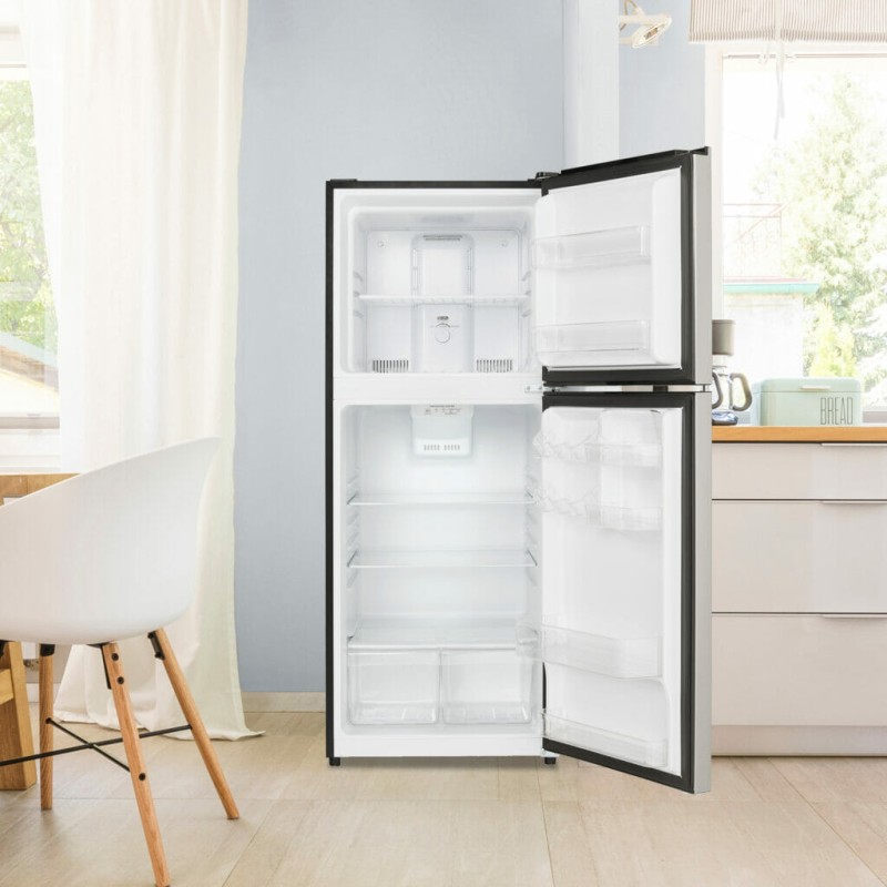 Danby 10.0 cu. ft. Apartment Size Fridge Top Mount in Stainless Steel