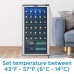 Danby 36 Bottle Free-Standing Wine Cooler in Platinum
