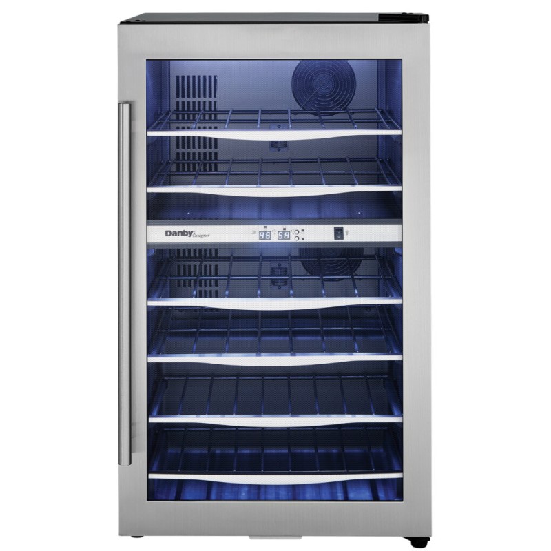 Danby 38 Bottle Free-Standing Wine Cooler in Stainless Steel