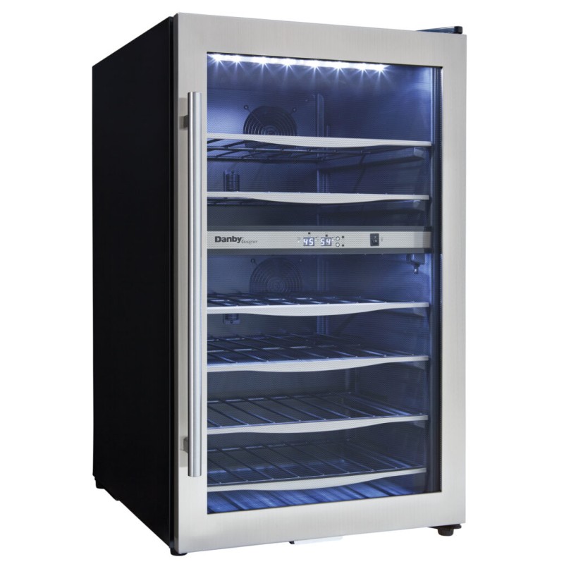 Danby 38 Bottle Free-Standing Wine Cooler in Stainless Steel