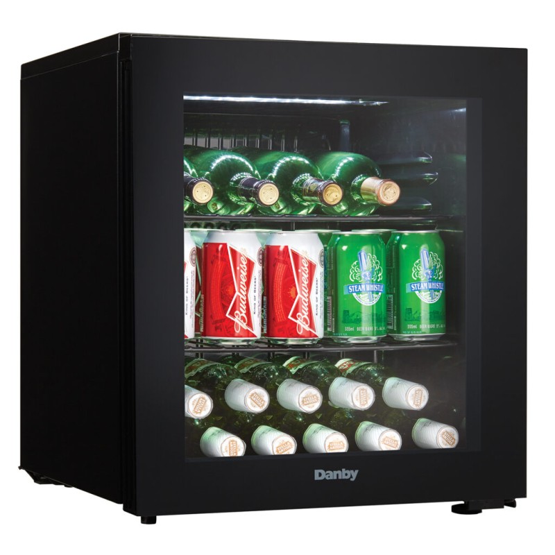 Danby 16 Bottle Free-Standing Wine Cooler in Black