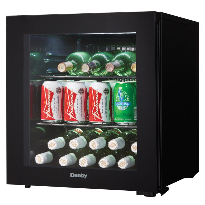Danby 16 Bottle Free-Standing Wine Cooler in Black