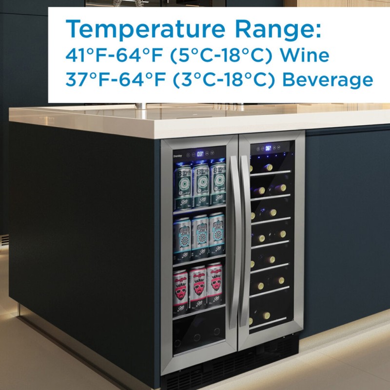 Danby 5.2 cu. ft. Built-in Beverage Center in Stainless Steel