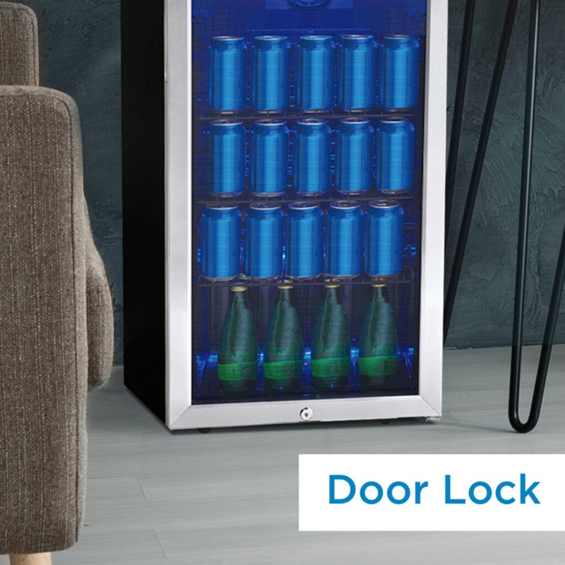 Danby 3.1 cu. ft. Free-Standing Beverage Center in Stainless Steel