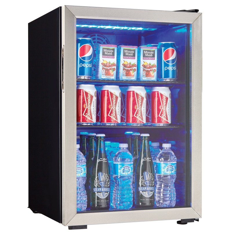 Danby 2.6 cu. ft. Free-Standing Beverage Center in Stainless Steel