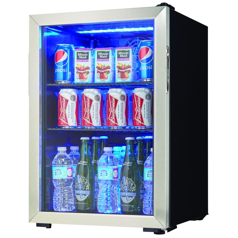 Danby 2.6 cu. ft. Free-Standing Beverage Center in Stainless Steel