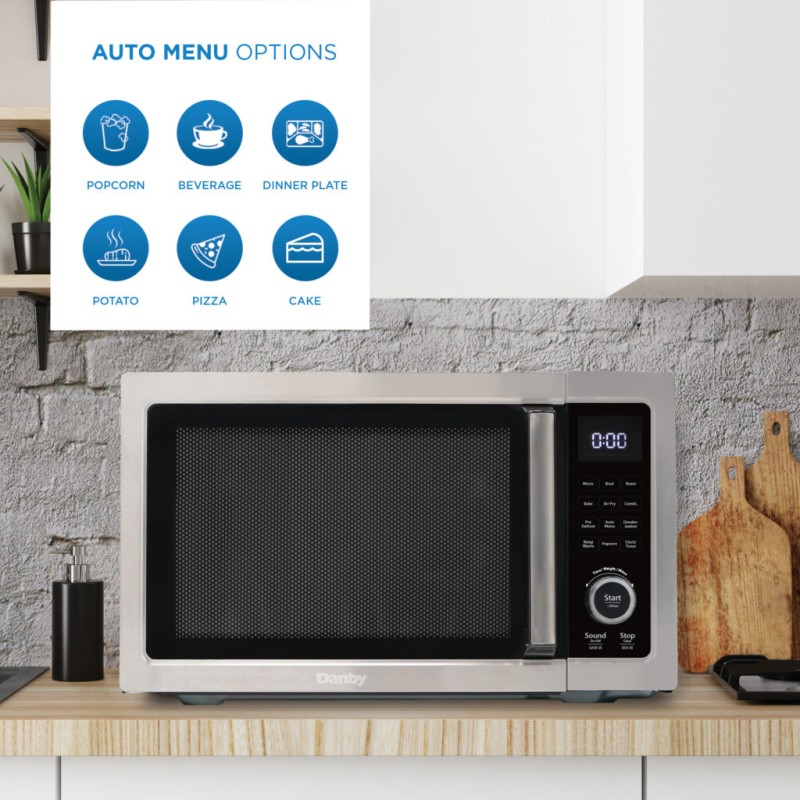 Danby 5 in 1 Multifunctional Microwave Oven with Air Fry, Convection roast/bake, Broil/grill, combination cooking