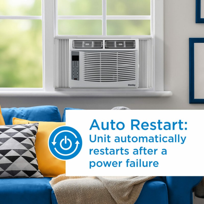 Danby 6,000 BTU Window AC in White