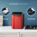 Danby 25 lbs Countertop Ice Maker – Red Stainless Steel with LED Controls