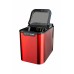 Danby 25 lbs Countertop Ice Maker – Red Stainless Steel with LED Controls