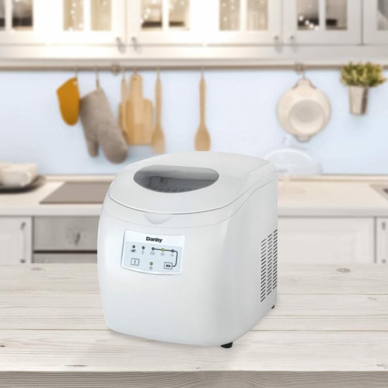 Danby 25 lbs. Countertop Ice Maker in White