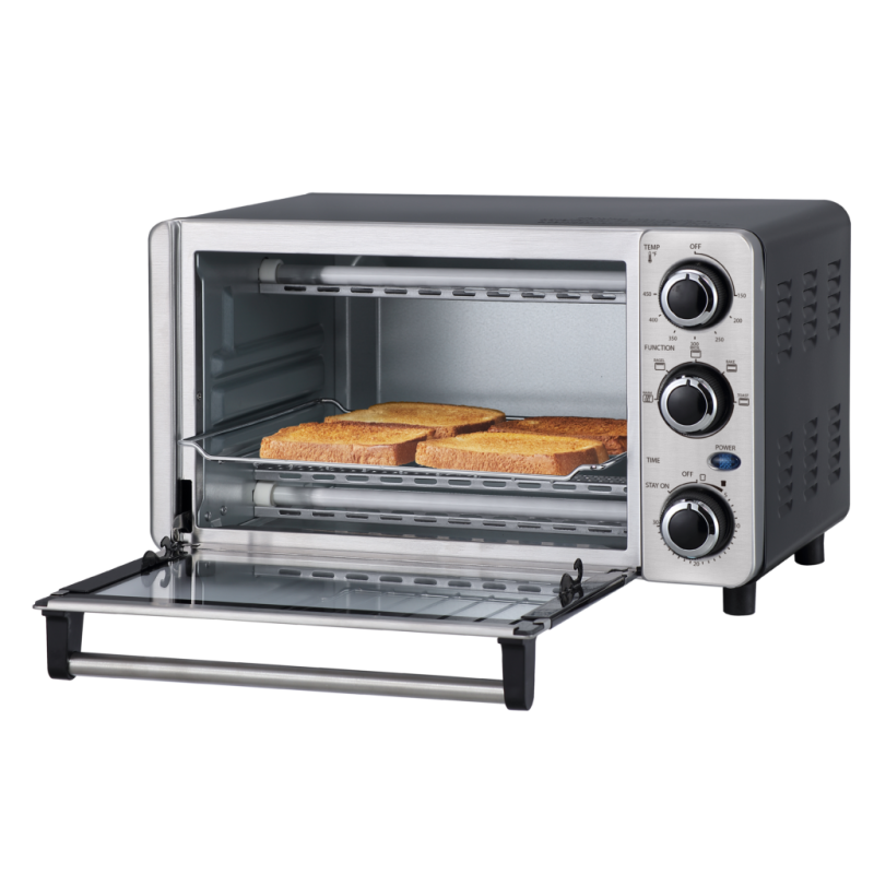 Danby 0.4 cu ft/12L 4 Slice Countertop Toaster Oven in Stainless Steel