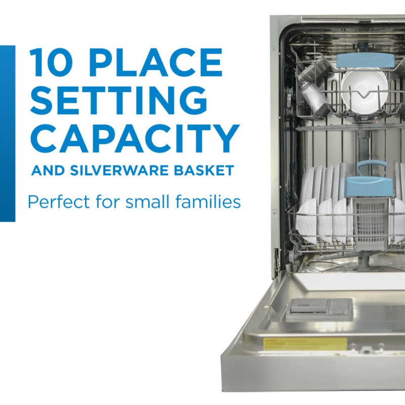 Danby 18 Wide Built-in Dishwasher in Stainless Steel