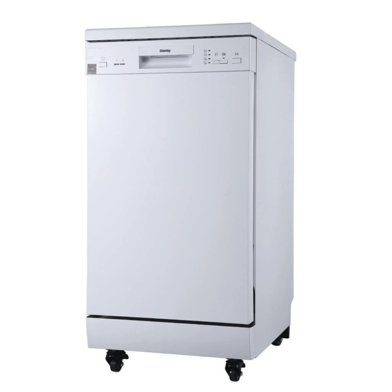 Danby 18 Wide Portable Dishwasher in White