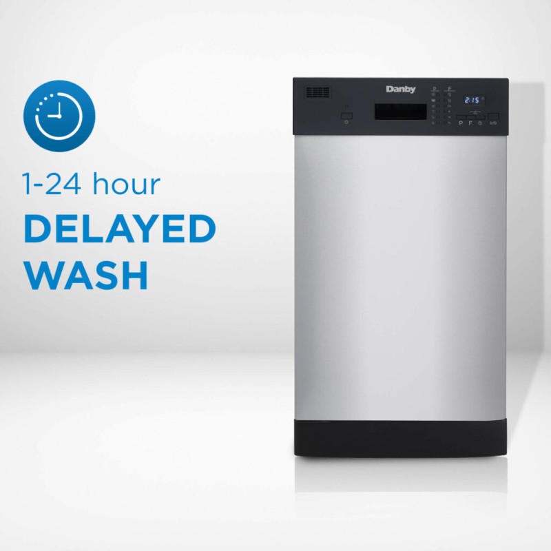 Danby 18 Wide Built-in Dishwasher in Stainless Steel