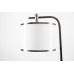 Double Table Lamp with USB & Outlets – White Gloss & Brushed Nickel | HLC02TT