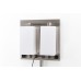 Double Wall Lamp with Acrylic Shade – Modern Hotel Wall Light Fixture (12" H x 12" W x 4.5" D)
