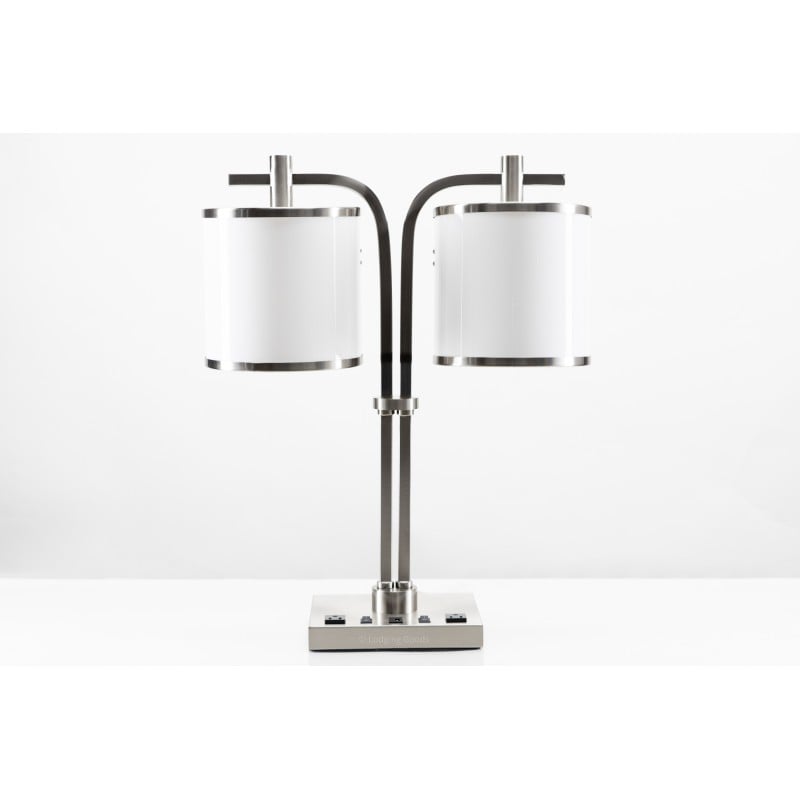 Double Desk Lamp with Acrylic Shade