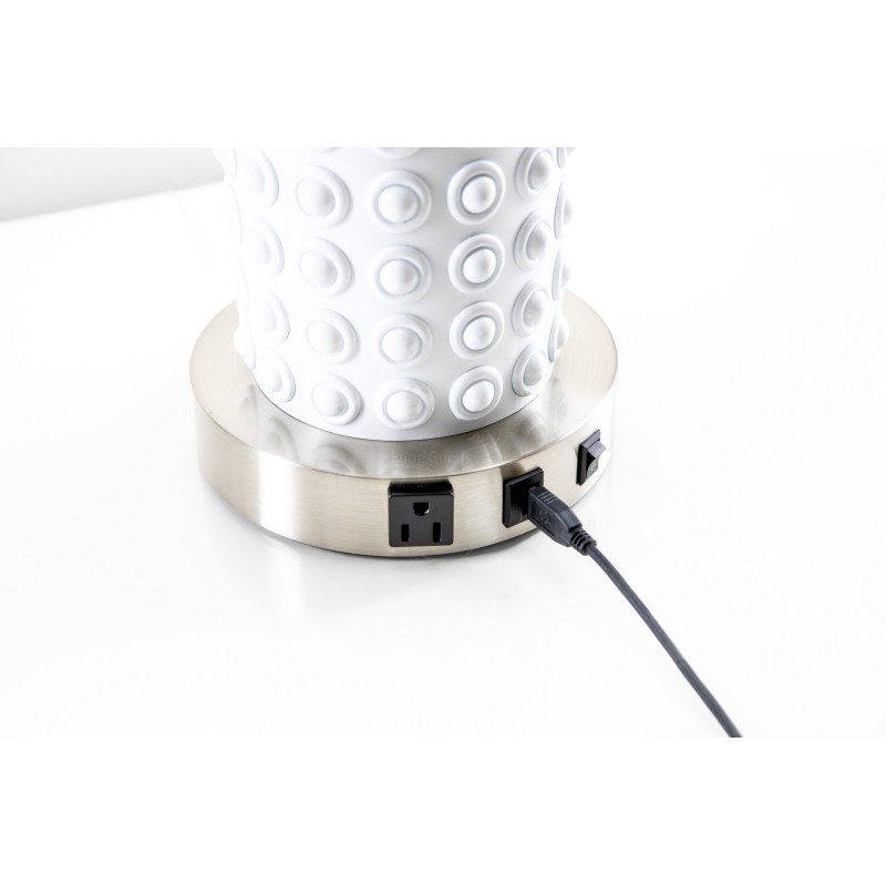 Ceramic White Table Lamp