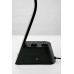 Modern LED Desk Lamp with USB & Outlets – Matte Black, 7W LED | LOG301401