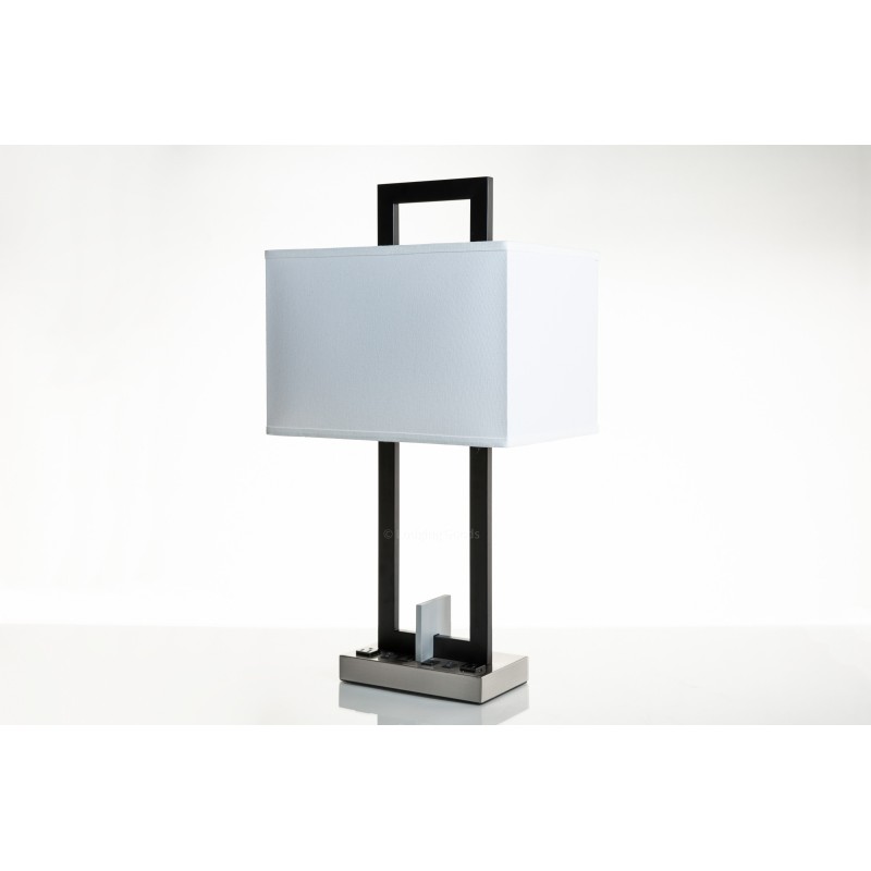 Double Table Lamp with USB Port