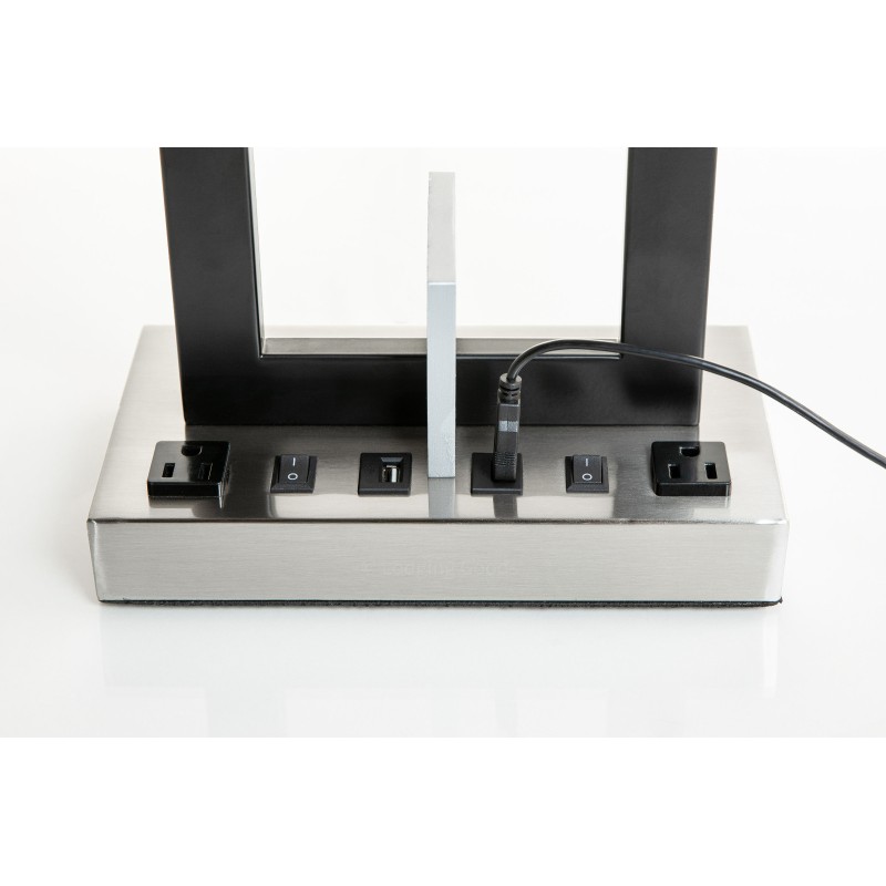 Double Table Lamp with USB Port