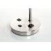 Single Table Lamp Brushed Nickel with Outlet | LOG10022