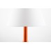 Double Table Lamp with USB Port & 2 Outlets – Orange Finish with Black Base | HLC03DSO