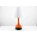 Double Table Lamp with USB Port & 2 Outlets – Orange Finish with Black Base | HLC03DSO