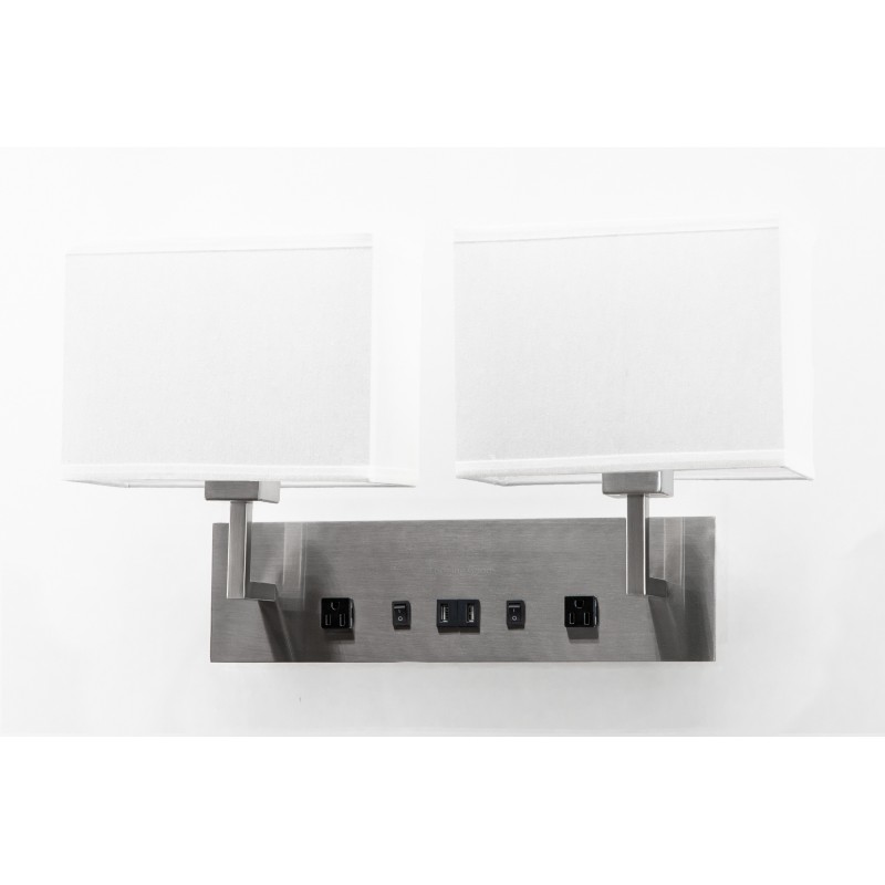 Wall Lamp with 2 elec/ 1 USB