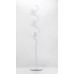 Floor Lamp with Frosted White Glass Lens and Foot Switch – Modern Standing Lamp (6'1" H)