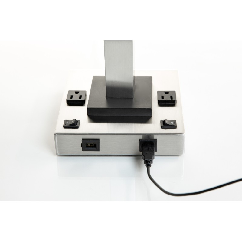 Double Table Lamp with USB Port