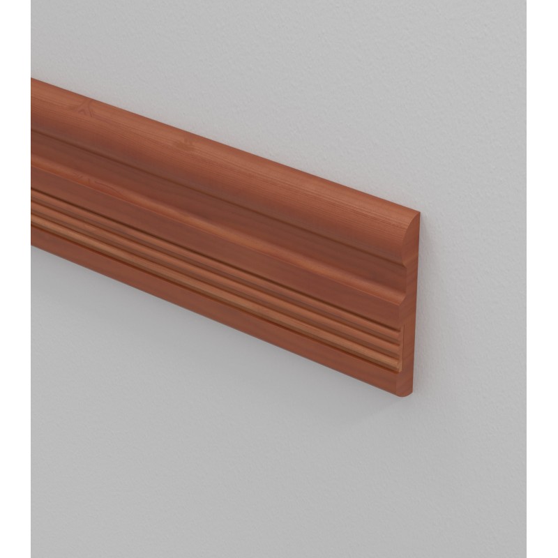 5 1/8 Inch Profile Wood Chair Rail – Heavy Duty Wall Protection with Grip