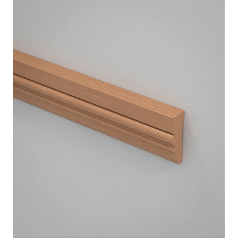 3 1/4" Profile Wood Chair Rail with Curved Insert