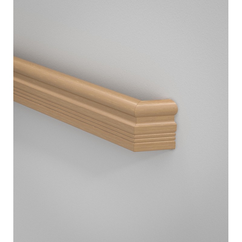 Wood Handrail with Top Grip