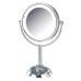 8.5" 8X-1X LED Lighted Vanity Mirror HL8808NL – 3 Light Settings, 16” Height
