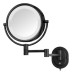 8" 5X-1X Lighted Wall-Mounted Mirror – 360° Swivel, Extendable Arm, Multiple Finishes