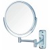 8" 8X-1X Wall-Mounted Mirror – 360° Swivel, Extendable Arm, Nickel/Chrome