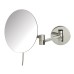 Jerdon 7.75" Wall Mount Mirror – 5X Magnification, Swivel Extension Mirror (Nickel/Chrome)