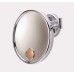 9.75" 3X Lighted Wall-Mounted Mirror – Euro Lighted, Extendable Arm, Chrome Finish