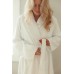 White Seersucker Double Layer Robe